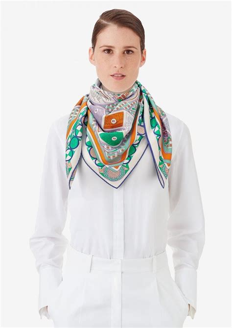 hermes fall winter 2018 scarves|hermes scarf how to wear.